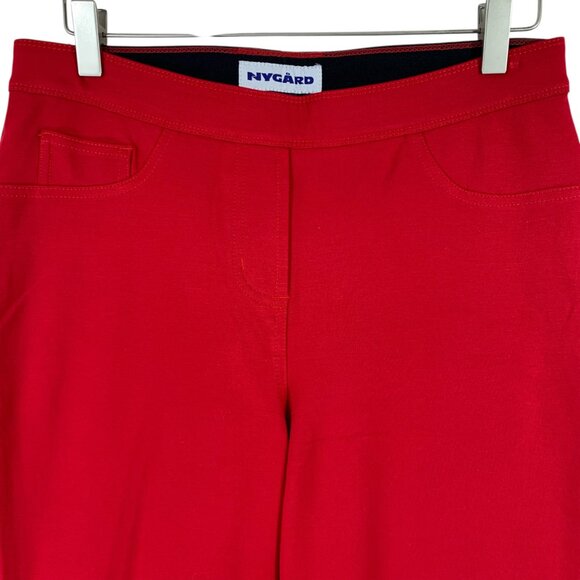 Nygard Women's  Red cropped Capri Pants  Stretchy Pull On Size 12 - Picture 8 of 15